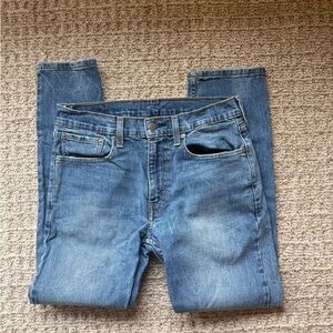 Levi's Slim Fit Men's Jeans - Faded Blue Denim